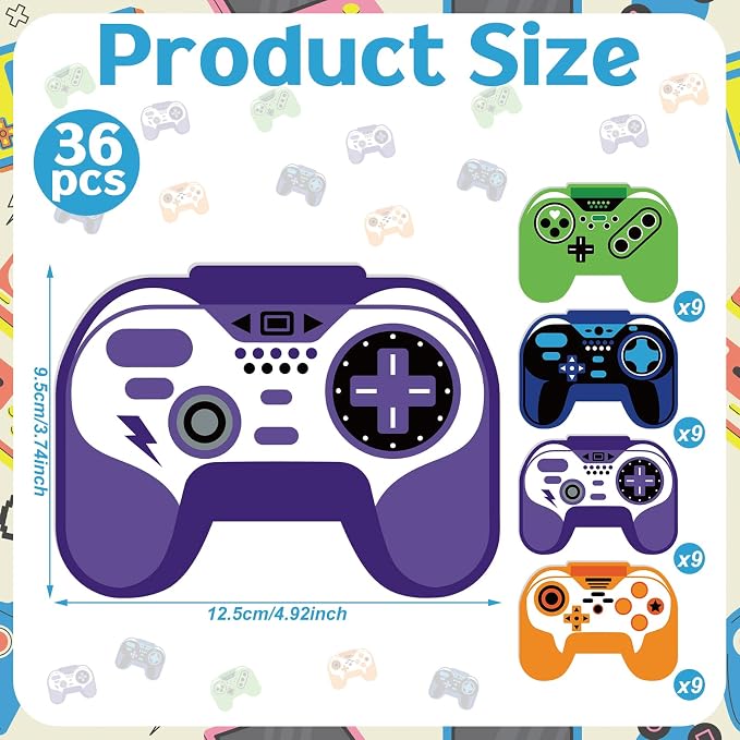 Maitys 36 Pcs Game Controller Shaped Notepads Bulk Mini Pocket Gaming Notebook Novelty Memo Pads for Journaling Office Supplies Party Favors