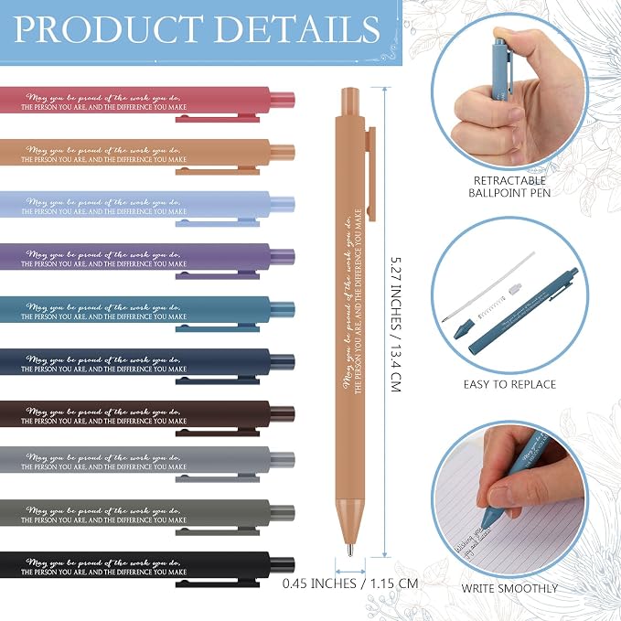 Tellingyou 20 Sets Difference Maker Employee Appreciation Gift for Coworker to Do List Notebooks with Ballpoint Pen Note Pads Journal Back to School for Teacher Nurse Staff Team (Office Color)