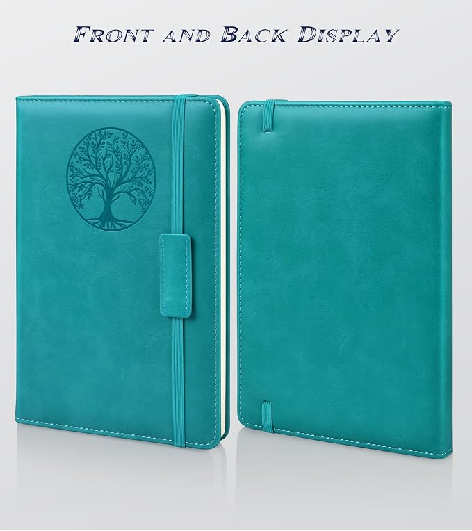 Biuwory A5 Hardcover Blank Journal Notebook, Leather Sketchbook for Drawing | 140 Unlined Pages Vintage Notebook, 5.7"×8.3" Travel Diary for Work, School, Art Journal, Daily Writing for Women & Men