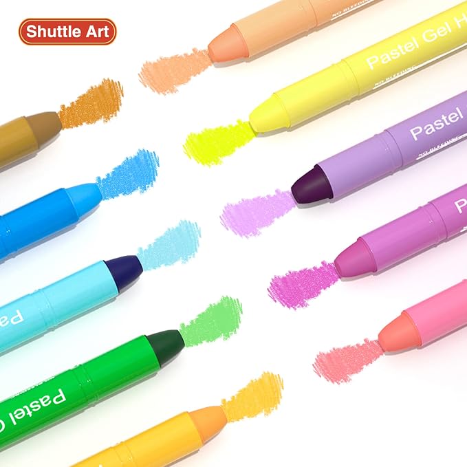 Shuttle Art 10 Pastel Colors Gel Highlighters,Bible Highlighters,No Bleed Through, Bible Journaling Supplies,Great for Journaling, Highlighting and Studying