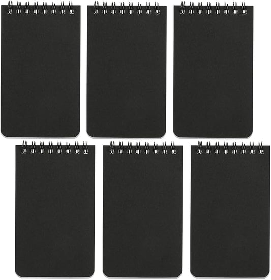 QiCheng 6pcs Pocket Notebook Mini Notepad Small Spiral Notebooks 3X5Inch | functionality PortabilityPortability convenience