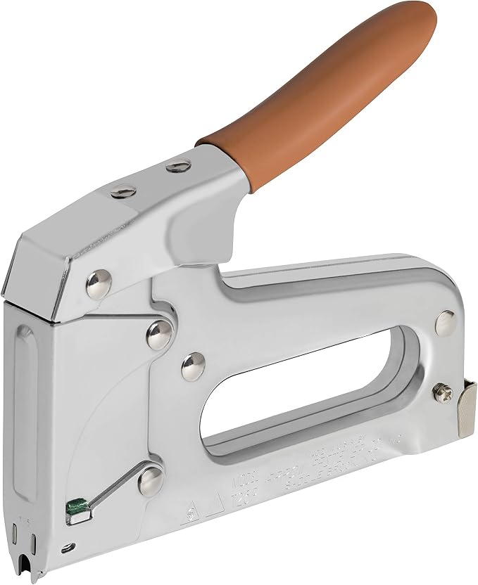 Arrow T59 Heavy Duty Staple Gun with Rear-Load Magazine | Heavy Duty Staple Gun for Voice and Data Cables and Wiring, Fits Wires up to 5/16-Inch Diameter