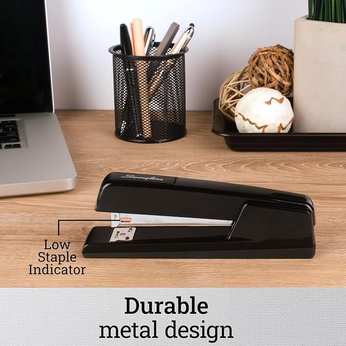 Swingline 747 Classic Stapler, 30 Sheet Capacity, Jam Free, Metal, Black (74701)"