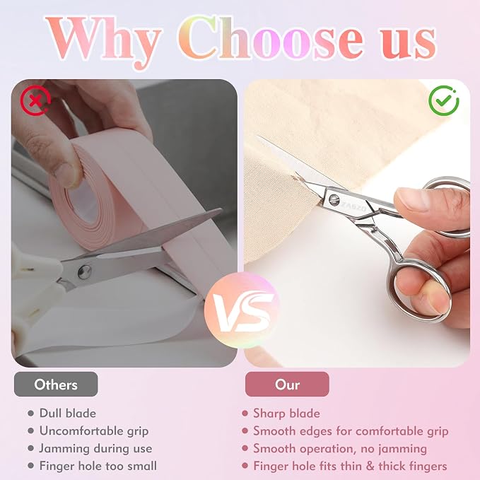 3.8 Inch Silver Eyebrow Scissors for Women Personal Care | Professional Stainless Steel Grooming Scissors for Eyebrows, Mustache & Beard Hair Trimming