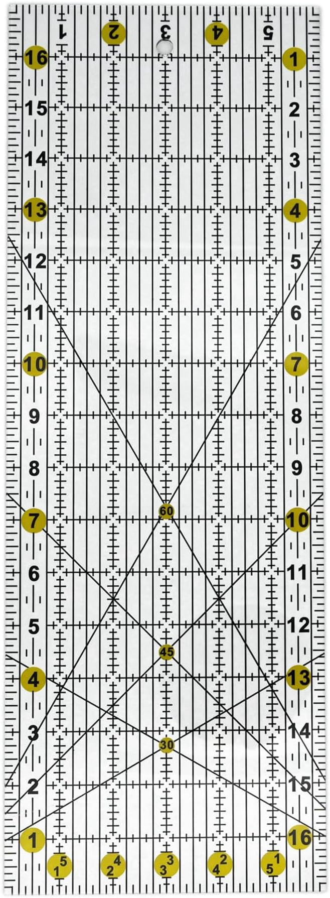 Quilting Ruler,Quilting Templates,Sewing Quilt Rulers,Acrylic Curved Corner Cutter,Precision Fabric Cutting Patchwork Tool for Quilting Sewing Craft DIY Projects,Light Yellow 6"x17"