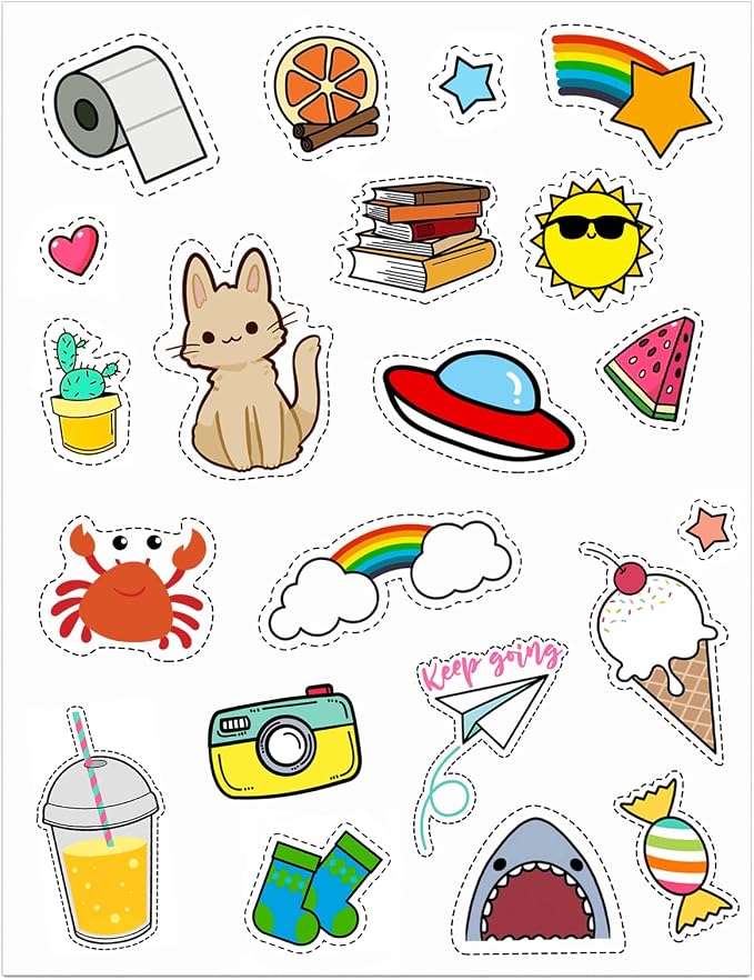 100 Labels 100 Sheets 8.5" x 11" Full Sheet Sticker Paper for Laser & Ink Jet Printers, Full Page Shipping Labels, 8 1/2x11 Printable Label
