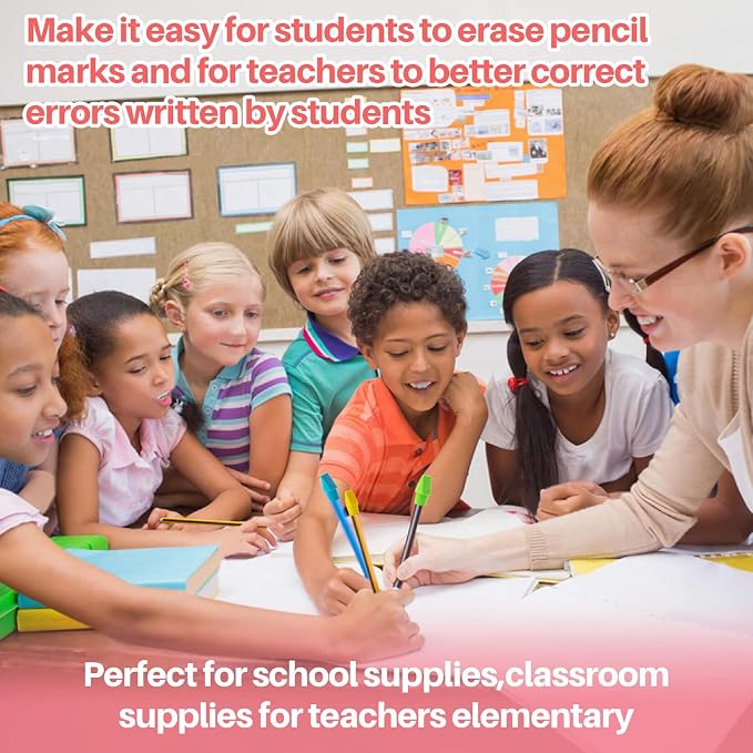 Cap Erasers for Pencils Pulk - 150 Pack Pencil Top Erasers Sukh Pencil Cap Erasers Toppers for Kids Latex Free Assorted Colors School Erasers Caps for Teachers Sudents Classroom Home and Office