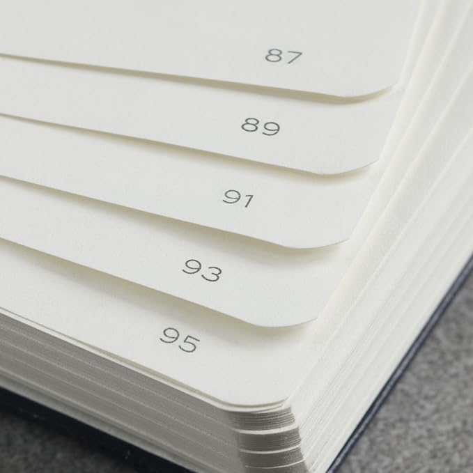 LEUCHTTURM1917 - Notebook Hardcover Paperback B6+ - 219 Numbered Pages for Writing and Journaling (Indigo, Ruled)