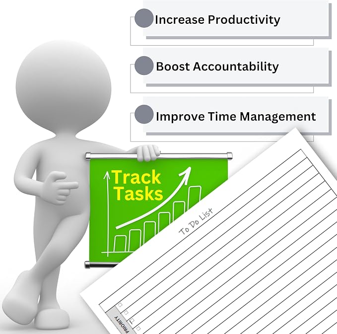 Life Charge To Do List Notepads for Work, Daily Checklist Planner Pads with Priority & Notes, Task Organizer & Productivity Planner, Multiple Sizes & Layouts