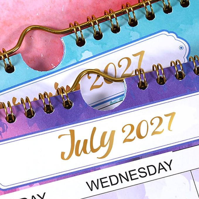 2027 Wall Calendar - 2027 Calendar, 12 Months Medium Wall Calendar 2027, Jan.2027 - Dec.2027, Monthly Calendar with Julian Date, 15 x 11.5 in, Twin-Wire Binding, Great for Hanging on The Wall, Color Design