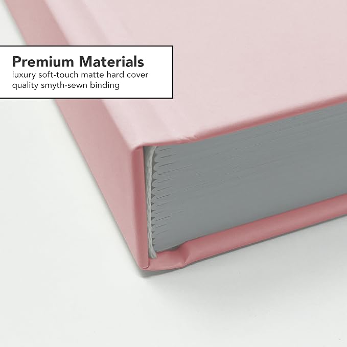 CovoBook™ Blank Hardcover | Premium Sketchbook Journal Guest Book | Photo Prop Home Decor (Taffy, Size 9)