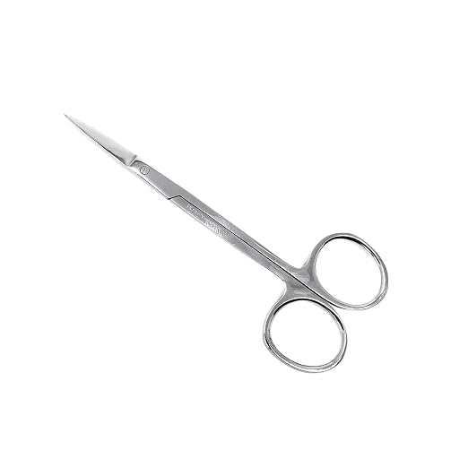 Cynamed Iris Micro Dissecting Precision Lab Scissors, Fine Point Straight - Perfect for Doctors, Nurses, EMS, Students, Education & Training and More (Pack of 5)