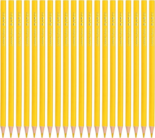 PATIKIL Lemon Yellow Colored Pencils Set,20 Pcs Oil Color Pencils Wooden Coloring Drawing Pencil for Artists Art Painting