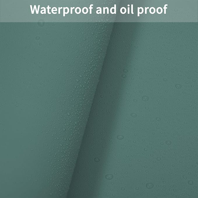 Faux Leather Table Cover,1.8mm Thick,24x48 Inch Desk Cover,Large Desk Mat,Table Protector,Table Cover Protector,Office Desk Cover,Coffee Table Protector(Aqua Blue+Gray,24x48)