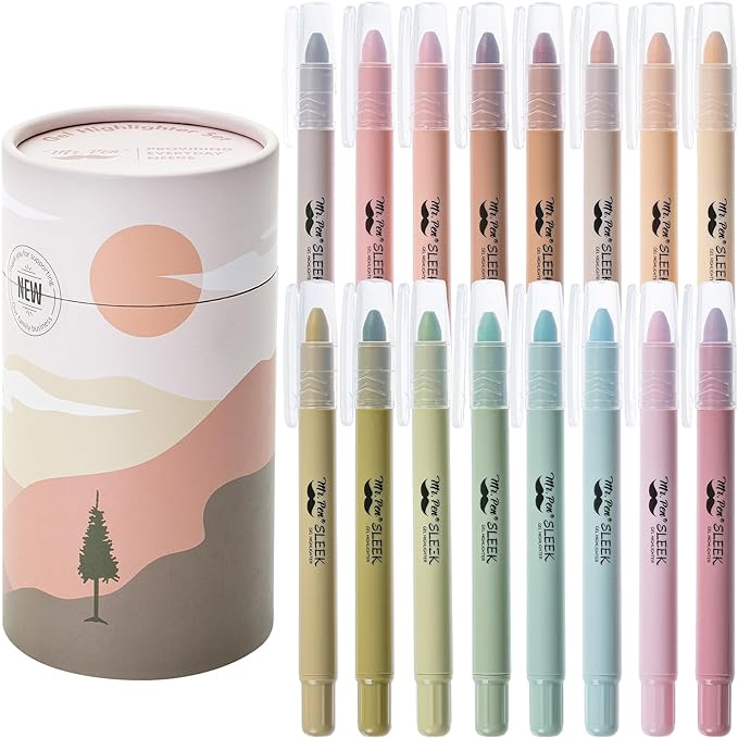 Mr. Pen- No Bleed Gel Highlighters, Assorted Colors, 16 Pack | Bible Highlighters and Pens No Bleed, Bible Markers for Study, Journaling, School Supplies and Accessories