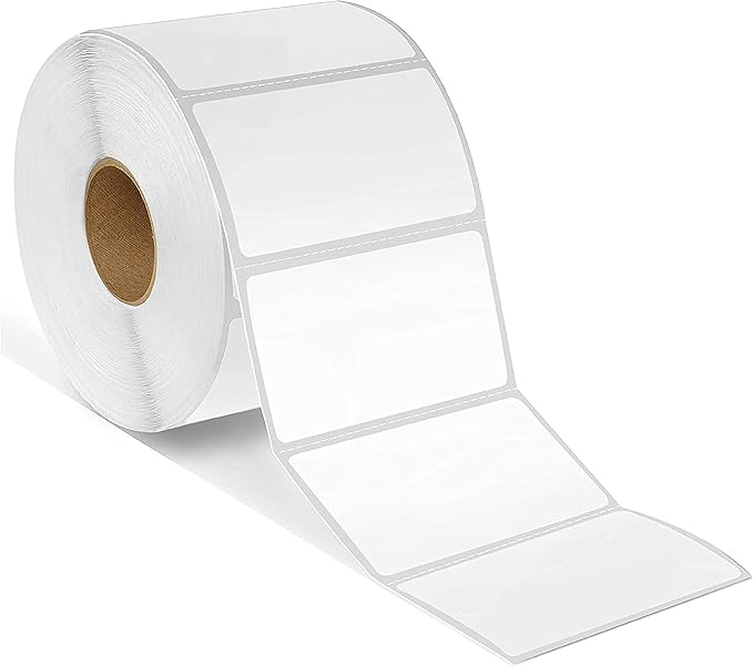 2.25" X 1.25" Direct Thermal Labels (10000 Count, 10 Rolls) | UPC Barcode Stickers, SKU Labels, Address and Mailing - Compatible With Zebra and Rollo Printers - Spartan Industrial