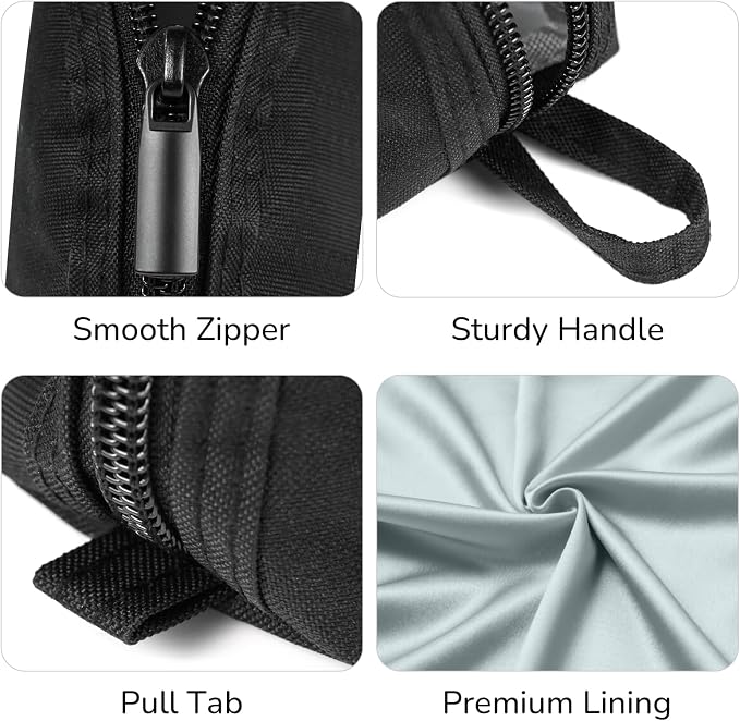 Gloppie Pencil Pouch - Practical Pencil Case, Aesthetic Simple Pencil Bag, Small Pen Holder, Back to School Supplies for Girls Boys, Black