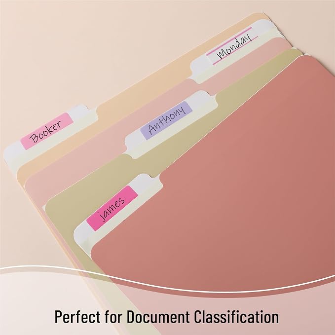 Mr. Pen- Sticky Index Tabs, 500 Pcs, 21 Sets, Blossom | Writable Colored Pages Markers Labels for Reading Notes, Books, Binders, Notebook, Folders and Classify Files