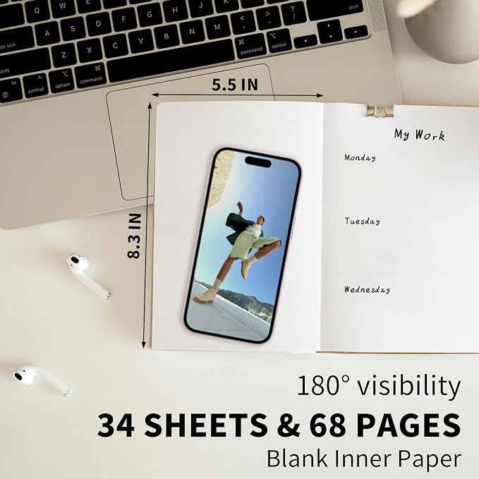 50 Pack A5 Lined Kraft Notebook Journals 8.3x5.5 In，Travel Journals Notebooks Bulk，Subject Notebooks 34 Sheets 68 Pages for Writing School Office Supplies (Blank-50 Pack)