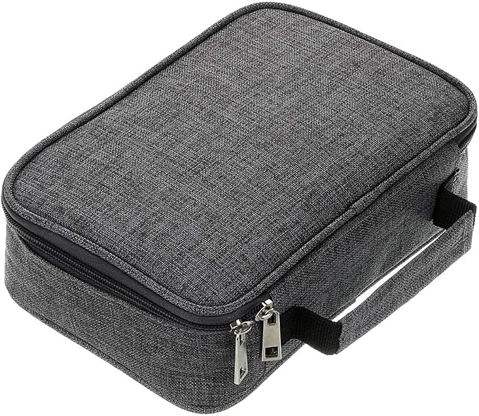 BTSKY® High Capacity Zipper Pens Pencil Case- Multi-Functional Stationery Pencil Pouch 72 Slots Colored Pencil Case Portable Pencil Bags With 2 Removable Sleeves Grey