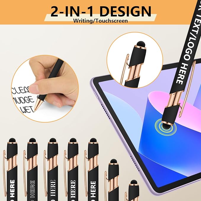 ENOMY Personalized Notebook & 10 PC Pens Gift Set Custom Notebook Journal A5 200 Pages A5 Lined Journal for Men Women Hardcover Notebooks for Work College Graduation Gifts, Black