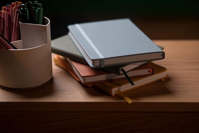 ANECDOTE. Lined Journal Notebook, 192 Pages, A5 size: 8.3" x 5.4", Thick 100 GSM Paper, Ruled, Hardcover. Journal for Women and Men, Perfect Notebook for School, Work and Travel (Black)