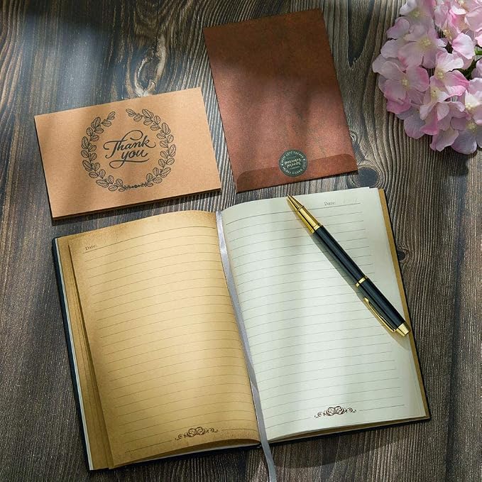 Vintage 3D Owl Cover Embossed Leather Writing Journal +Pen Set,A5,200Pages,Antique Handmade Daily Notepad Sketchbook,Travel Diary&Notebook to Write in,for Women Men