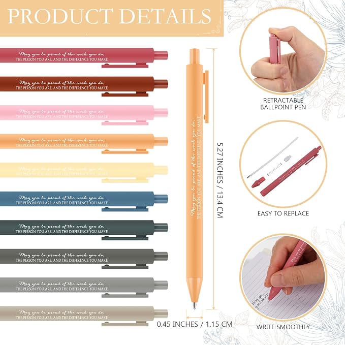 Tellingyou 20 Sets Difference Maker Employee Appreciation Gift for Coworkers to Do List Notebooks with Ballpoint Pens Note Pads Journal for Nurse Staff Team Graduation Teacher (Bright Morandi Colors)