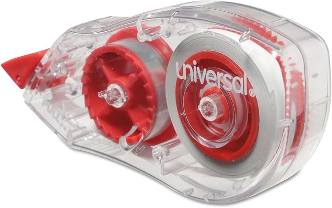 Universal 75602 Correction Tape with Two-Way Dispenser, Non-Refillable, 1/5-Inch x 315-Inch, 2/Pack