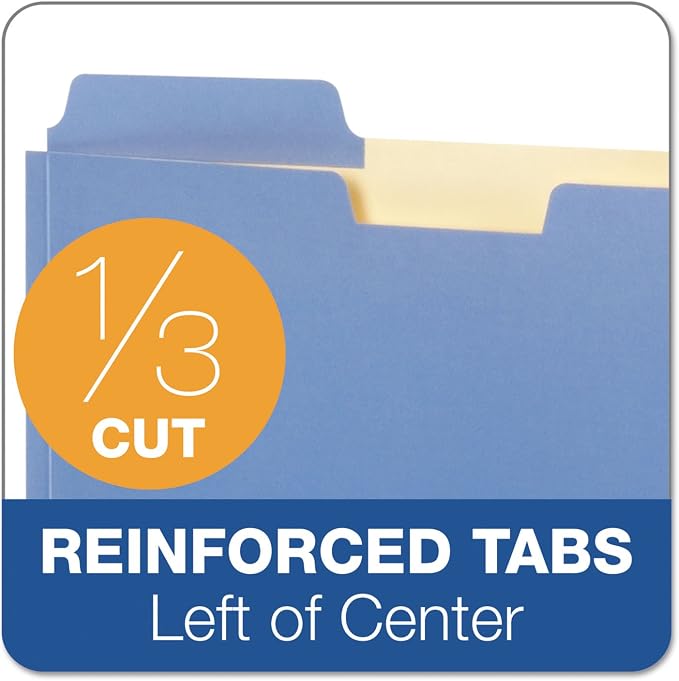 Pendaflex Globe-Weis/Pendaflex File Folder Pockets, 150 Sheet Capacity, Letter Size, Double Top, 1/3 Cut Tabs, Assorted Colors, 10 Pack (FP153L10 ASST)