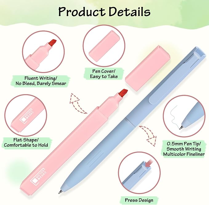 DazSpirit Bible Journaling Kit, Bible Study Supplies Set for Women & Men | 12 Pastel No Bleed Highlighters and 6 Color Pens & Laminated Tabs, Bible Essentials, Christian Gifts