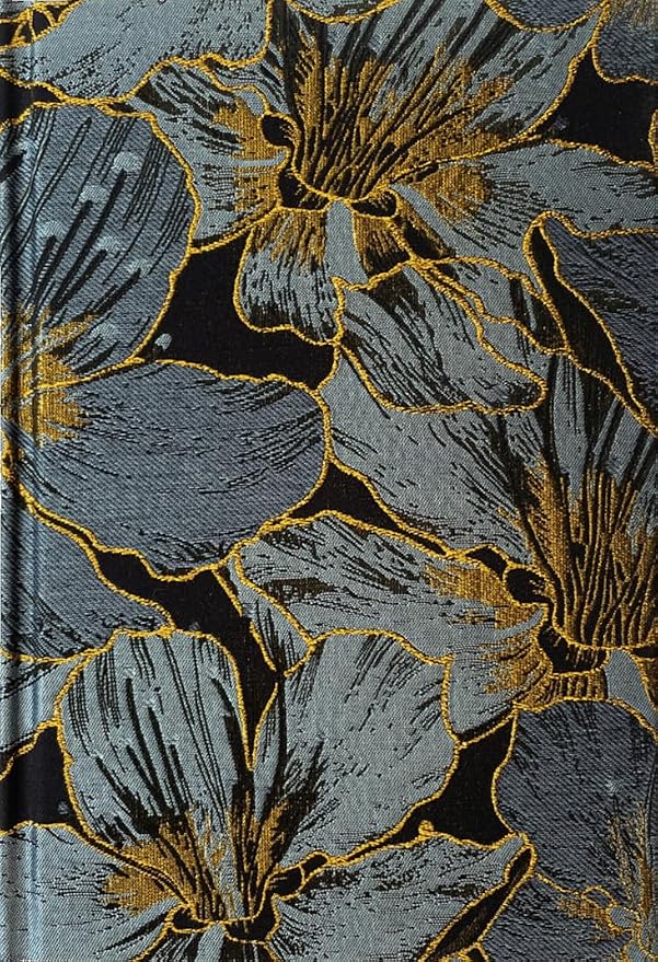 ipoul Floral Notebook, A5, 8x6, Wide Rule, Lined Paper, Journal for Women, Hard Cover, Lay Flat, Pretty, Writing Journal, Navy Blue, Hibiscus, Gift for Mother, Grandma