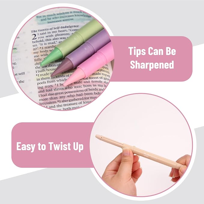 Mr. Pen- No Bleed Gel Highlighters, Morandi Colors, 12 Pack | Bible Highlighters and Pens No Bleed, Bible Markers for Study, Journaling, School Supplies and Accessories