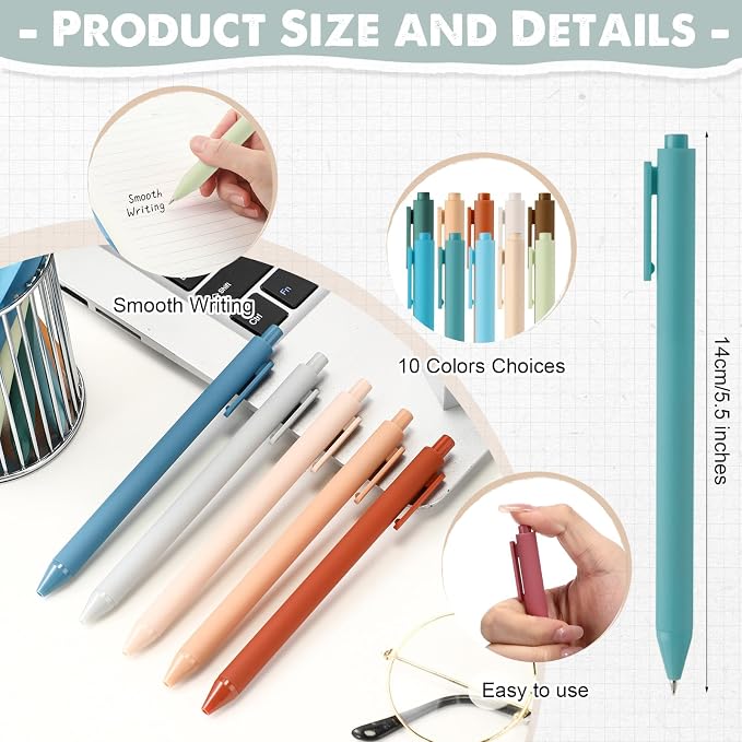 Eaasty 20 Set Mini Notebooks with Ballpoint Pens Bulk Back to School Gift Small Pocket Notepads Gradual Color Composition Journals and Pens for School Supplies Writing Notebooks (Healing Series Color)