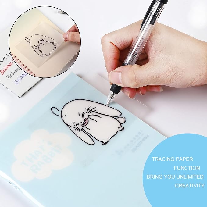 Transparent Sticky Notes Pad 3x4 Inch, Clear Sticky Notes for Books Message Reminder, Waterproof self-Adhesive Translucent Sticky Notes, 10 Packs 500 Sheets