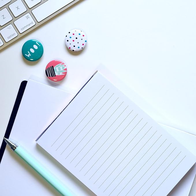 8 Pack Note Pads 3 x 5 Inch small notepads for Business Office Legal Pads | White Small Notepads College Ruled Writing Pad Mini Notepad with 30 Sheets Lined Paper in Each Notepad for Home Office School
