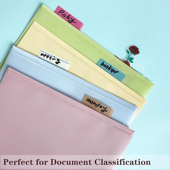 ELII 500 PCS Sticky Index Tabs 21 Sets, Colorful Book Tabs for Notebooks | Sticky Tabs,Page Tabs, Page Markers ,Self Adhesive,Index Labels,Safety Material, Smooth Writing,Transparent,Repositionable