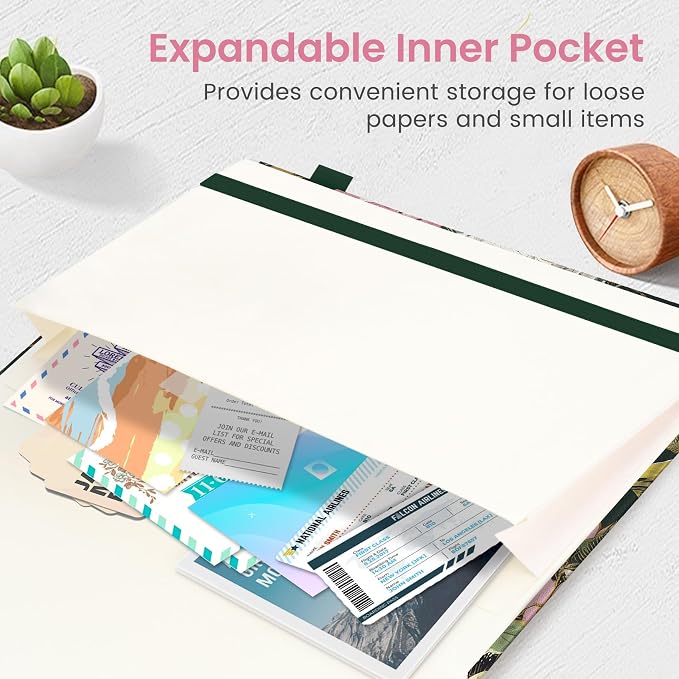Taja Aesthetic Lined Journal for Women, Pretty 6" x 8" Notebook for Work & Note with 160 College Ruled Pages, Hardcover Leather Notebook for Journaling, Note Taking, Bible Study, Colorful Painting