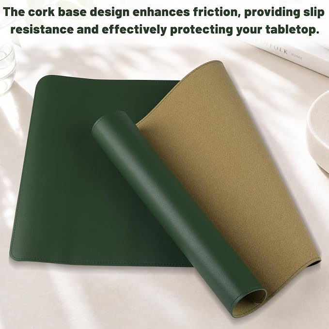 Desk Pad, Desk Matt for Desktop, Keyboard Mats for Desk, Large Desk Mat | Cork Desk Mat, Mouse Pads for Desk, Desk Pad Mat, Large Mouse Pad for Desk, Keyboard Mat, Computer Mats for Desktop