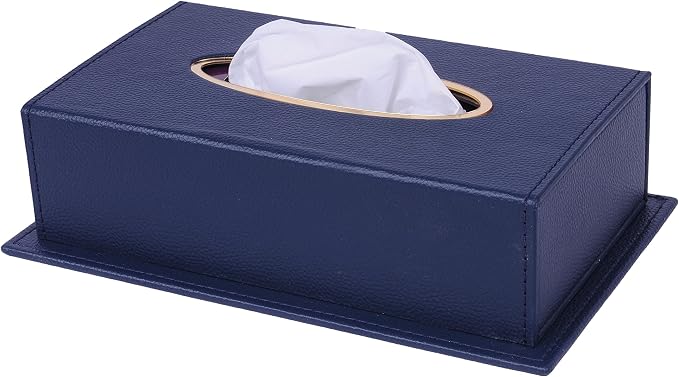 MOOGCO Leather Desk Organizer Set - 14 PCS (Blue) - 19.29 x 13.39 inches