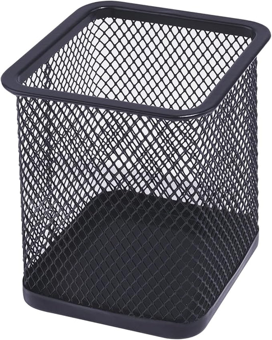 HSYMQ Pen Holder for Desk, Wire Mesh Pencil Cup Holder for Desk Organizer for Office Supplies