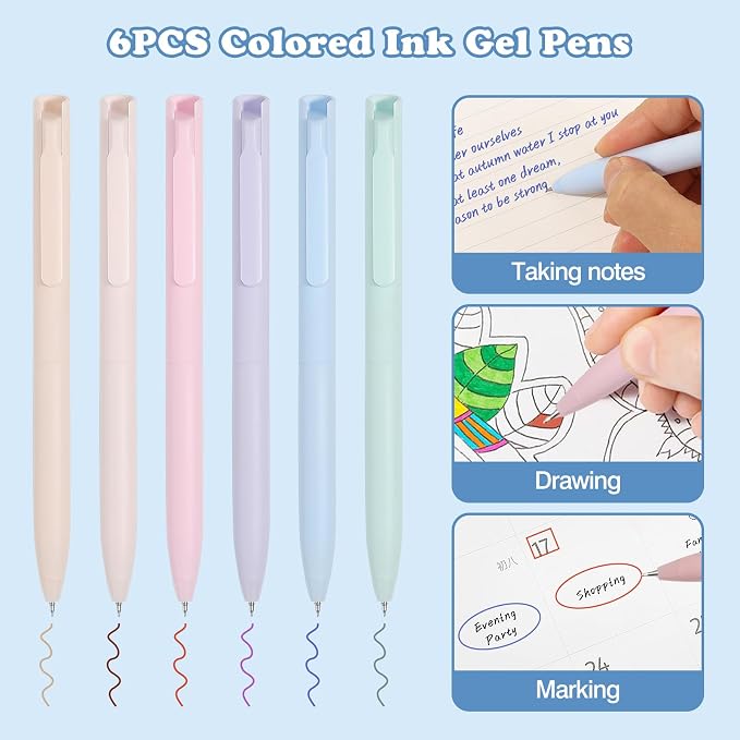 MoKo Pencil Case with Supplies, 56Pcs Aesthetic School Set, Green | Includes 12 gel pens, 12 highlighters, 6 mechanical pencils, refills, sticky notes, index tabs, rulers and correction tapes.