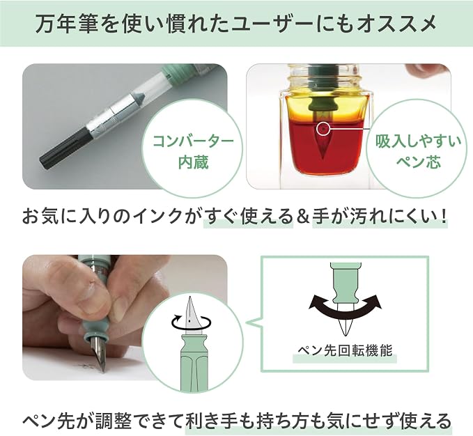 Sailor Fountain Pen, TUZU ADJUST Fountain Pen, Packaged, Grey, Fine Point, 11-0549-221