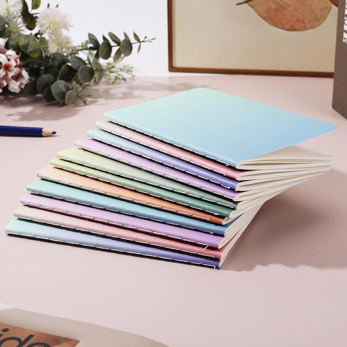 Ddaowanx Small Lined Notepads, Bulk Cute Mini Journals,3.5 x 5.5 Inches,72 Pages, Pocket Notebooks Set Colorful Cover Notebooks for Kids, Party Favors (60)