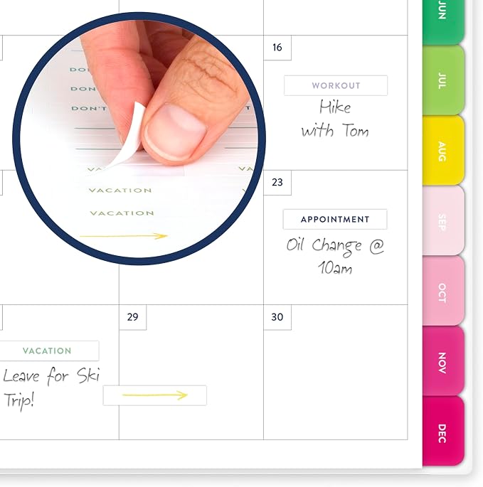 AT-A-GLANCE 2027 Planner, Simplified by Emily Ley, Weekly & Monthly, 8.5" x 11", Happy Stripe (EL57-905-27)