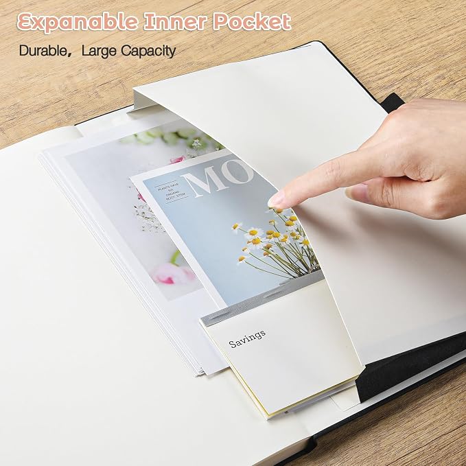 Blank Notebook, Hardcover Sketch Book, 8.5 x 11 Large Blank Journal, No Bleed Thick Paper Sketchbook for Drawing, Unlined Notebook Journal for Women Men School, A4 Leather Sketchbook, Lay Flat, Pink