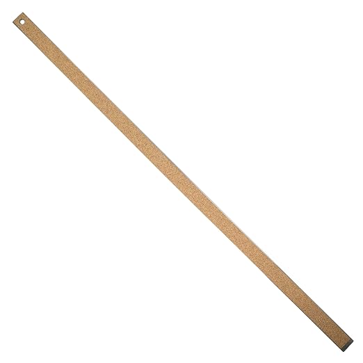 36" Stainless Steel Ruler with Non-Skid Cork Backing: 32 & 64 divisions per inch
