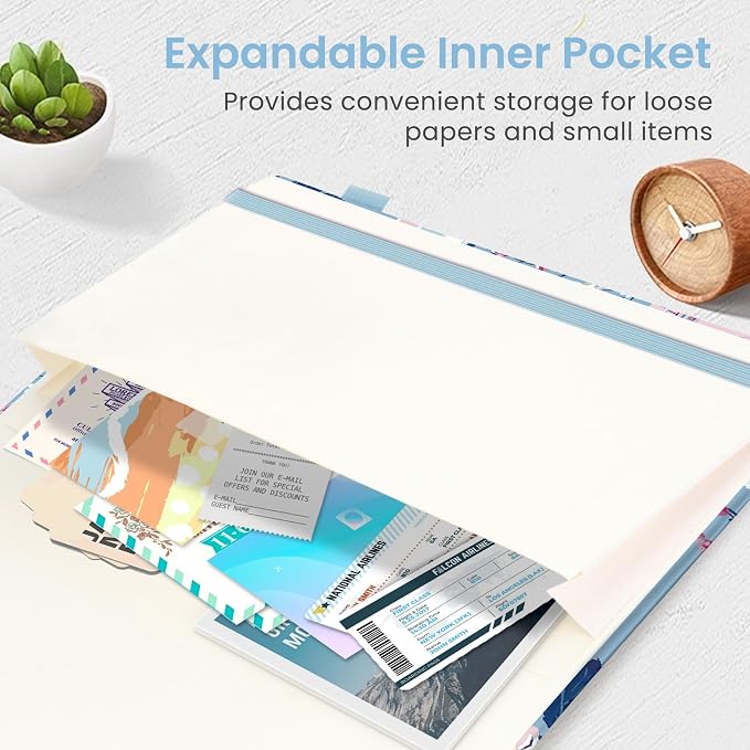 Taja Lined Journal Notebook for Women & Men, Hardcover Leather Journal for writing, A5 College Ruled Notebook for Work & Note Taking, Perfect for Office School Home Supplies, 160 Pages, Berry Teatime