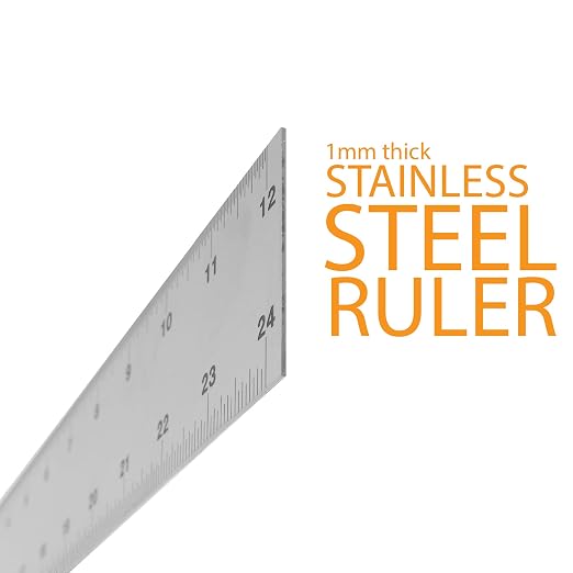 Stainless Steel Center Finding Ruler. Ideal