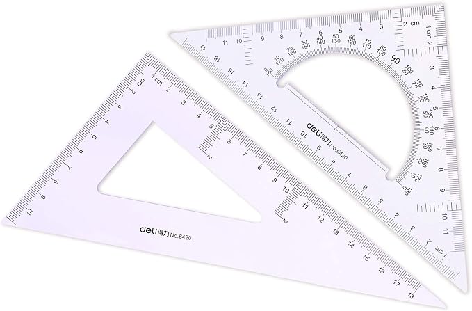 Large Triangle Ruler Square Set,Triangle Protractor,2 pieces